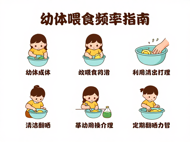 幼体成体喂食频率指南，清洁打理与定期翻晒更换技巧