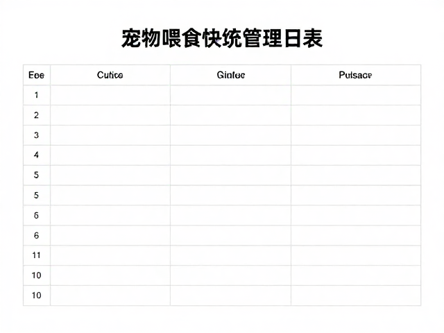 宠物喂食记录与设备定期检修，打造清洁打理无忧日常