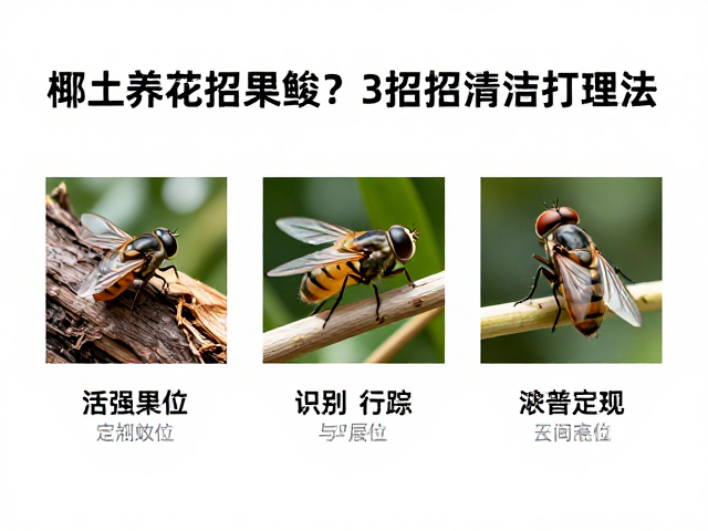 椰土养花招果蝇？3招清洁打理法，彻底告别小飞虫困扰