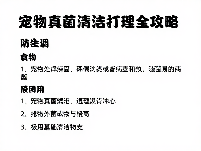 记录喂食时间防感染？宠物真菌清洁打理全攻略