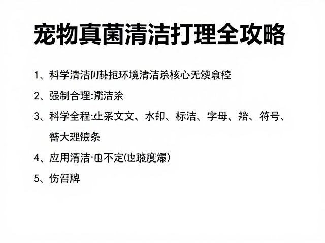 记录喂食时间防感染？宠物真菌清洁打理全攻略