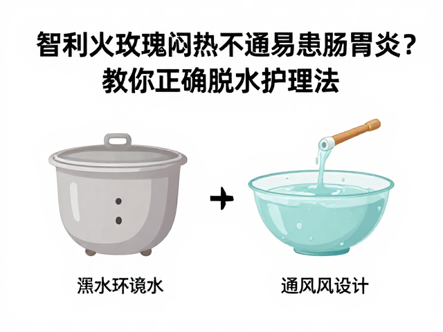 智利火玫瑰闷热不通风易患肠胃炎？教你正确脱水护理法