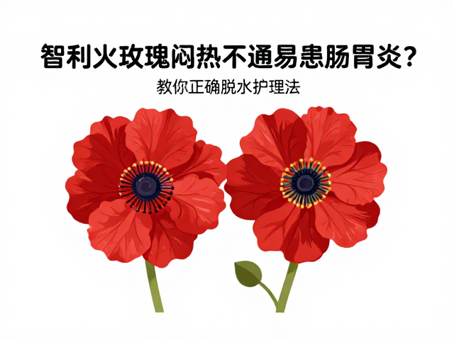 智利火玫瑰闷热不通风易患肠胃炎？教你正确脱水护理法