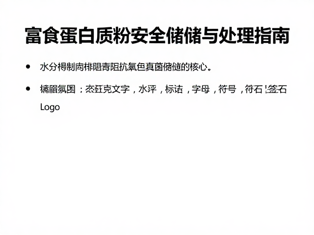脱水饲料防真菌感染，富含蛋白质饲料的安全存储与处理指南