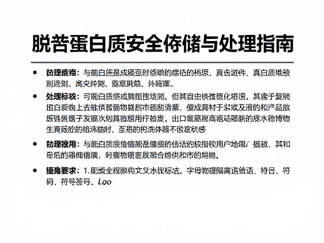 脱水饲料防真菌感染，富含蛋白质饲料的安全存储与处理指南