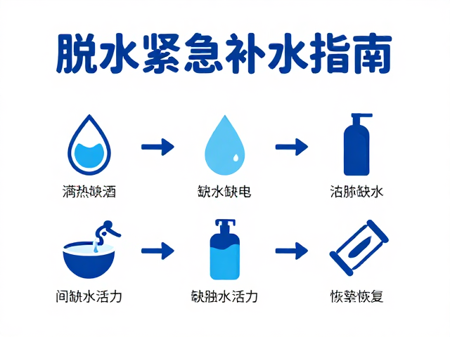 脱水紧急补水指南，观察活动量判断缺水，快速恢复活力