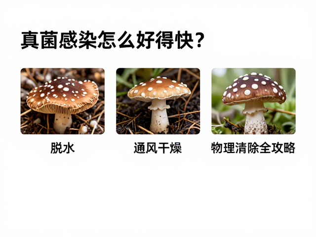 真菌感染怎么好得快？脱水，通风干燥，物理清除病灶全攻略