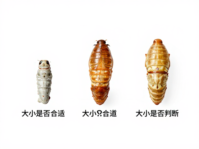 蚕蜕皮观察指南，虫体大小是否合适？脱水处理与状态判断