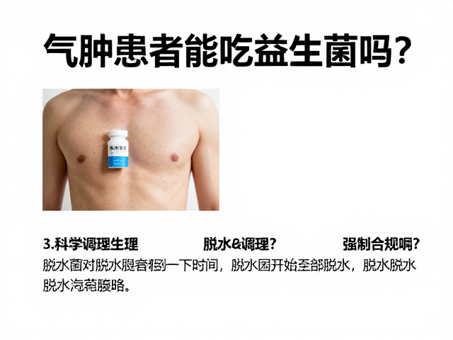 气肿患者能吃益生菌吗?脱水如何调理?