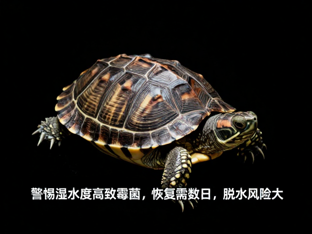 龟蜕皮失败?警惕湿度过高致霉菌,恢复需数日,脱水风险大