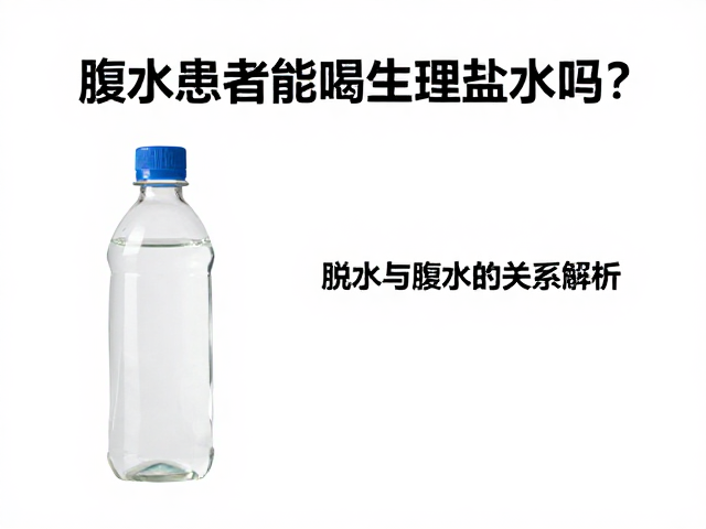 腹水患者能喝生理盐水吗？脱水与腹水的关系解析