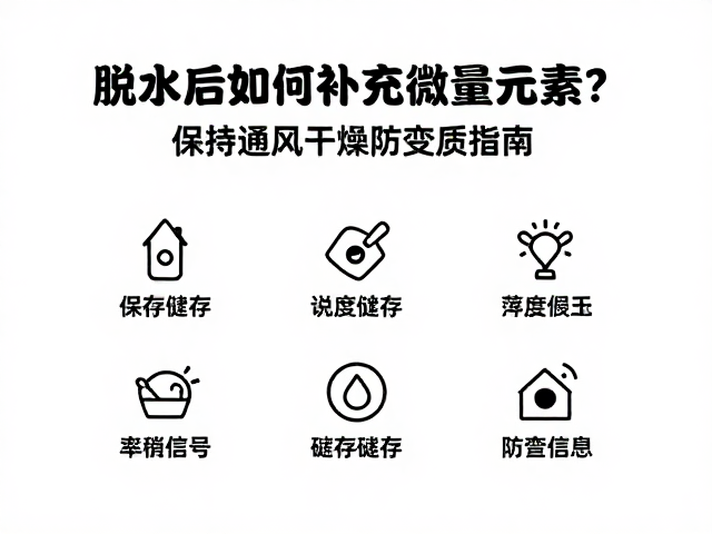 脱水后如何补充微量元素？保持通风干燥防变质指南