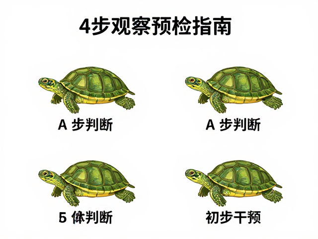 乌龟拒食脱水？日常观察预检指南，4步判断与急救法
