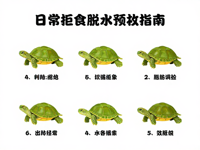 乌龟拒食脱水？日常观察预检指南，4步判断与急救法