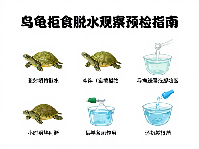 乌龟拒食脱水？日常观察预检指南，4步判断与急救法