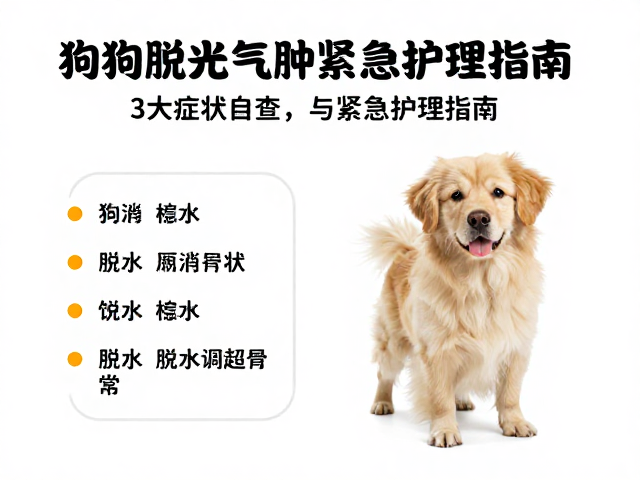 狗狗脱水气肿还排泄异常？3大症状自查与紧急护理指南
