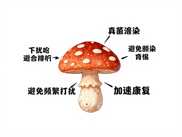 真菌感染脱水警惕,避免频繁打扰,加速康复