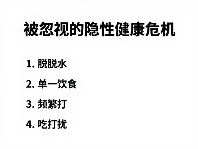 脱水、单一饮食、频繁打扰，避开这3大健康陷阱