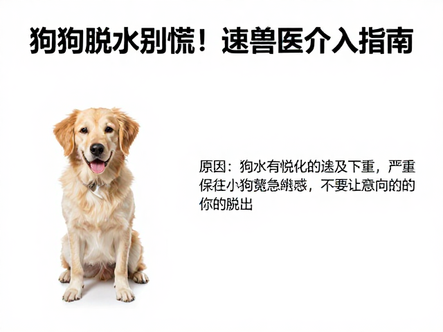 狗狗脱水别慌！避免频繁打扰，严重时速看兽医介入指南