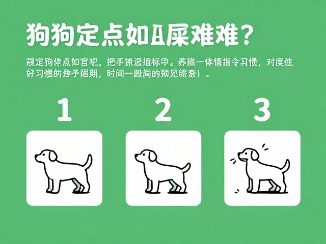 狗狗定点如厕难?用一致性指令避开混淆,3步养成好习惯