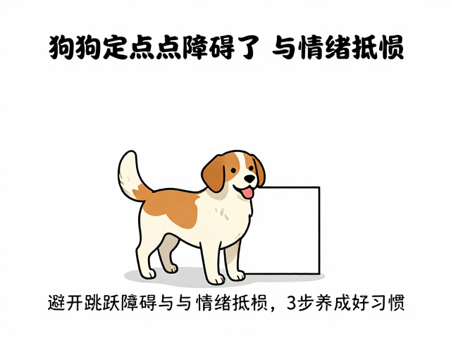 狗狗定点如厕总失败？避开跳跃障碍与情绪抵触，3步养成好习惯