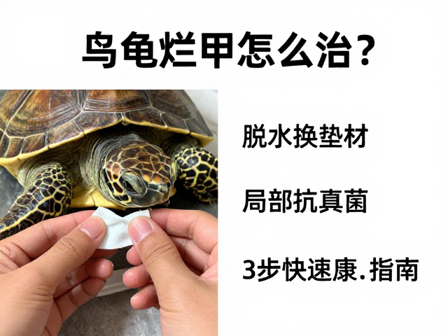 乌龟烂甲怎么治？脱水换垫材，局部抗真菌，3步快速康复指南
