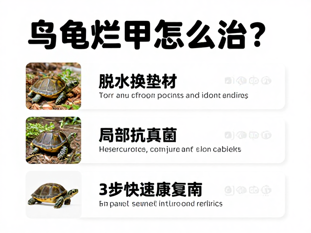 乌龟烂甲怎么治？脱水换垫材，局部抗真菌，3步快速康复指南