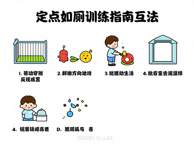 定点如厕训练指南,围栏笼子辅助与玩具互动的正确用法