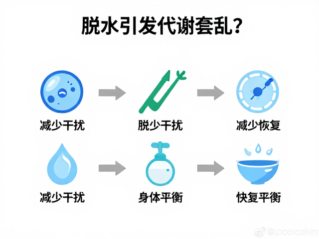 脱水引发代谢紊乱？如何减少干扰，快速恢复身体平衡