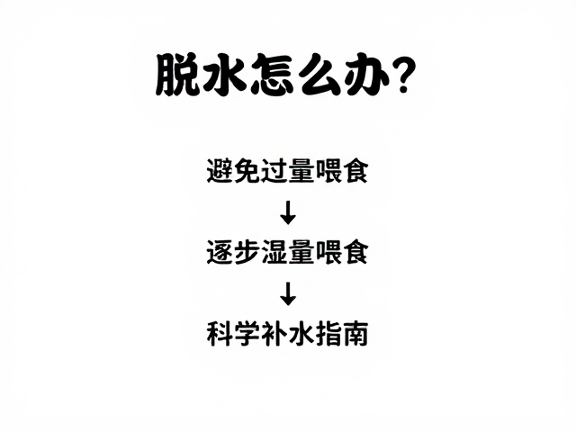 脱水怎么办？避免过量喂食，逐步增加湿度科学补水指南