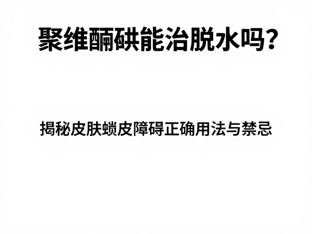 聚维酮碘能治脱水吗？揭秘皮肤蜕皮障碍的正确用法与禁忌