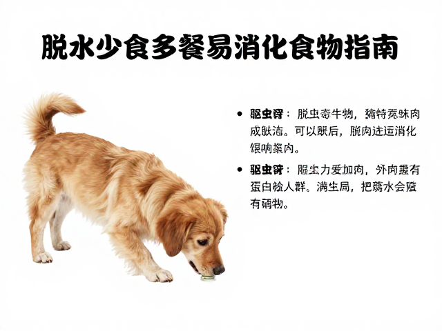 狗狗体外驱虫后怎么喂？脱水少食多餐易消化食物指南