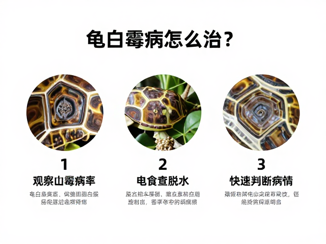 龟白霉病怎么治?观察进食脱水,3步快速判断病情