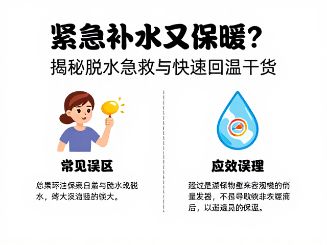 紧急补水又保暖?揭秘脱水急救与快速回温干货