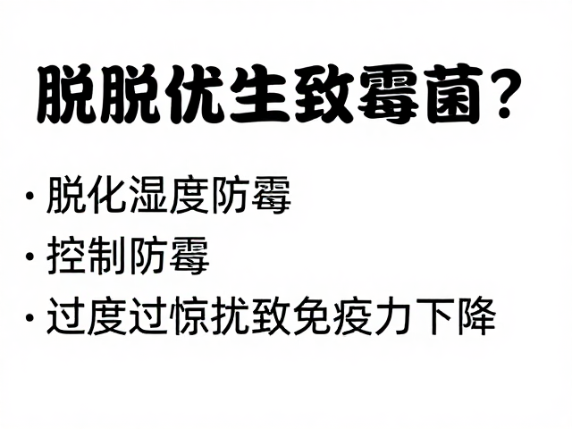 脱水致霉菌？控制湿度防霉，避免过度惊扰致免疫力下降