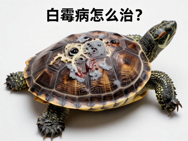 乌龟白霉病怎么治?脱水真菌感染,避免过量喂食是关键