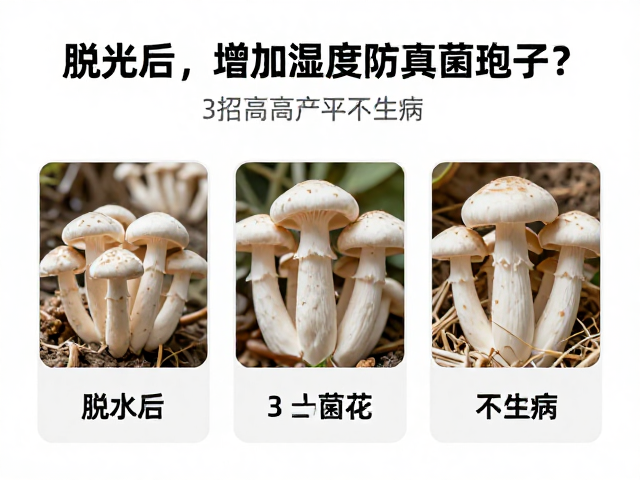 脱水后如何增加湿度防真菌孢子？3招让菌菇高产不生病