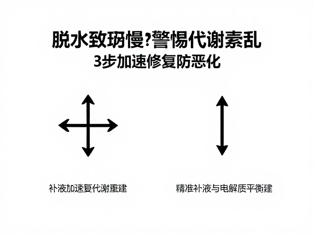 脱水致坏死恢复慢？警惕代谢紊乱，3步加速修复防恶化