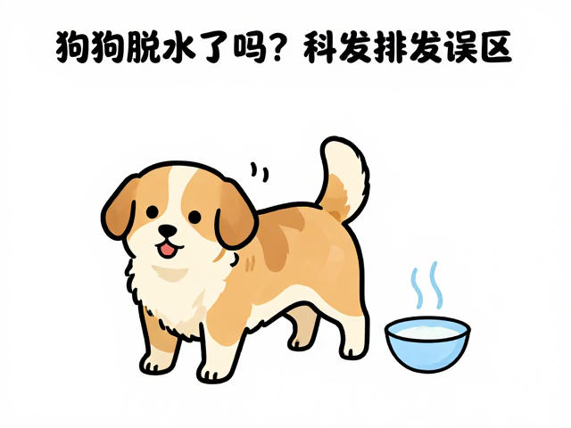 狗狗脱水了吗？观察排泄与补钙误区，专家教你科学判断与调理