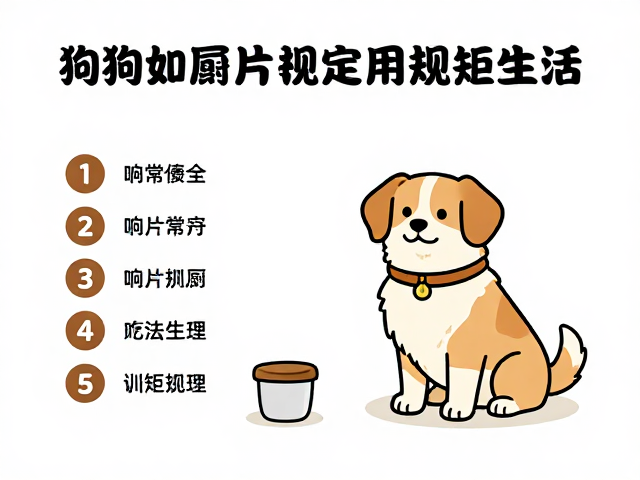 响片训练定点如厕,用等待静止法打造狗狗规矩生活