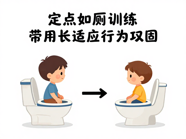 定点如厕训练，利用认知配对法，快速适应外出环境