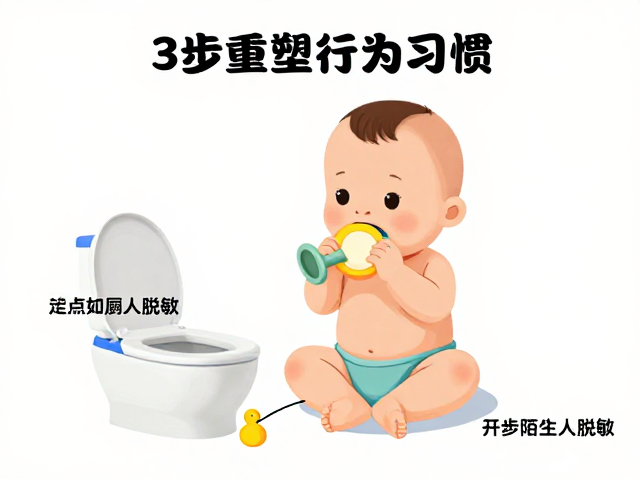 宝宝咬物难改?结合定点如厕与陌生人脱敏,3步重塑行为习惯