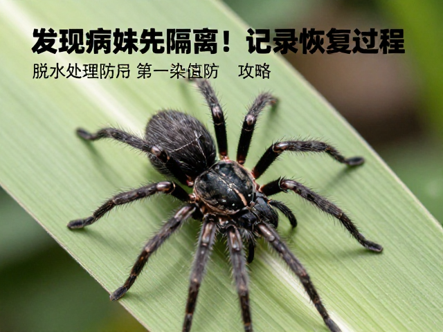 发现病蛛先隔离！记录恢复过程，脱水处理防传染攻略