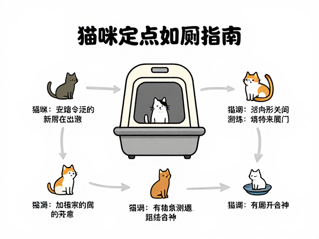 猫咪定点如厕指南,环境安静,复杂指令组合训练法