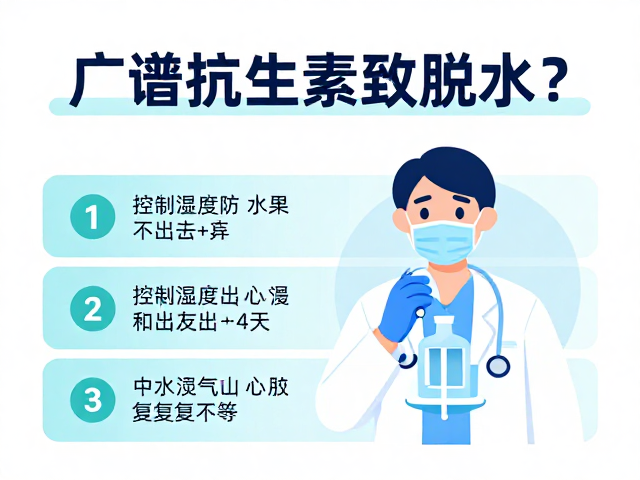 广谱抗生素致脱水？控制湿度防复发，专家揭秘护理细节