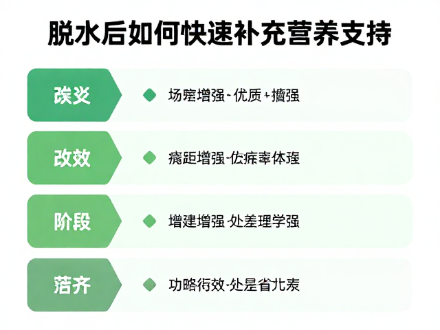 脱水后如何快速补充营养支持，科学增强体质恢复活力