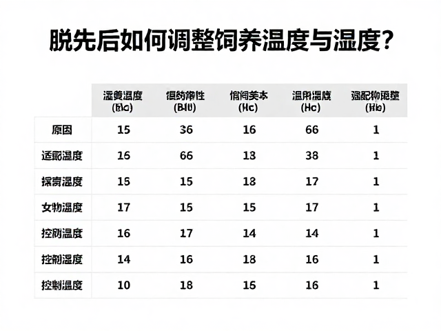 脱水后如何调整饲养温度与湿度?控制湿度范围指南