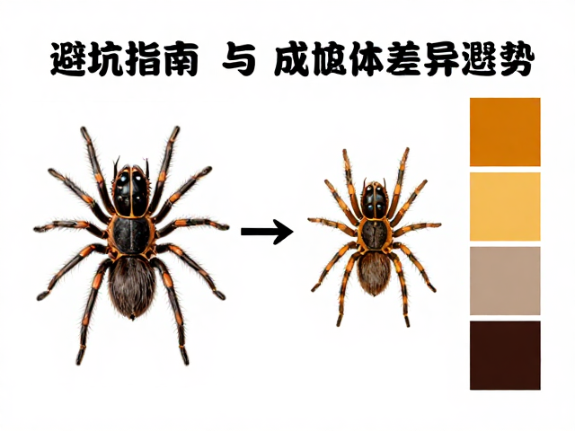 避坑指南，幼蛛与成体差异混淆？看品相标准与颜色过渡