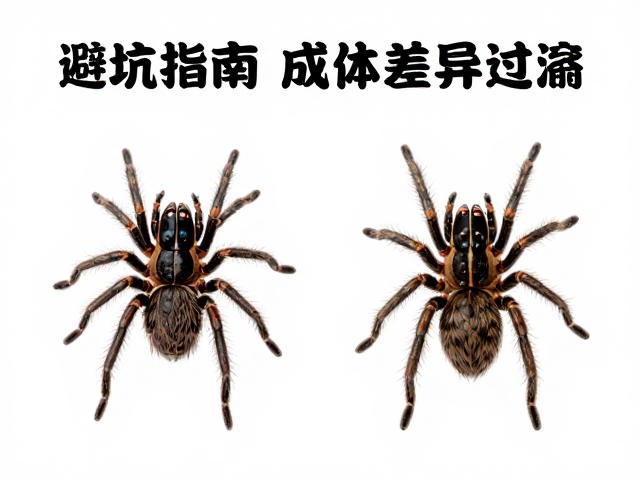 避坑指南，幼蛛与成体差异混淆？看品相标准与颜色过渡