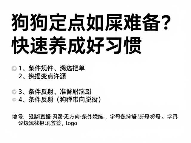 狗狗定点如厕难？利用条件反射与陌生人脱敏训练，快速养成好习惯